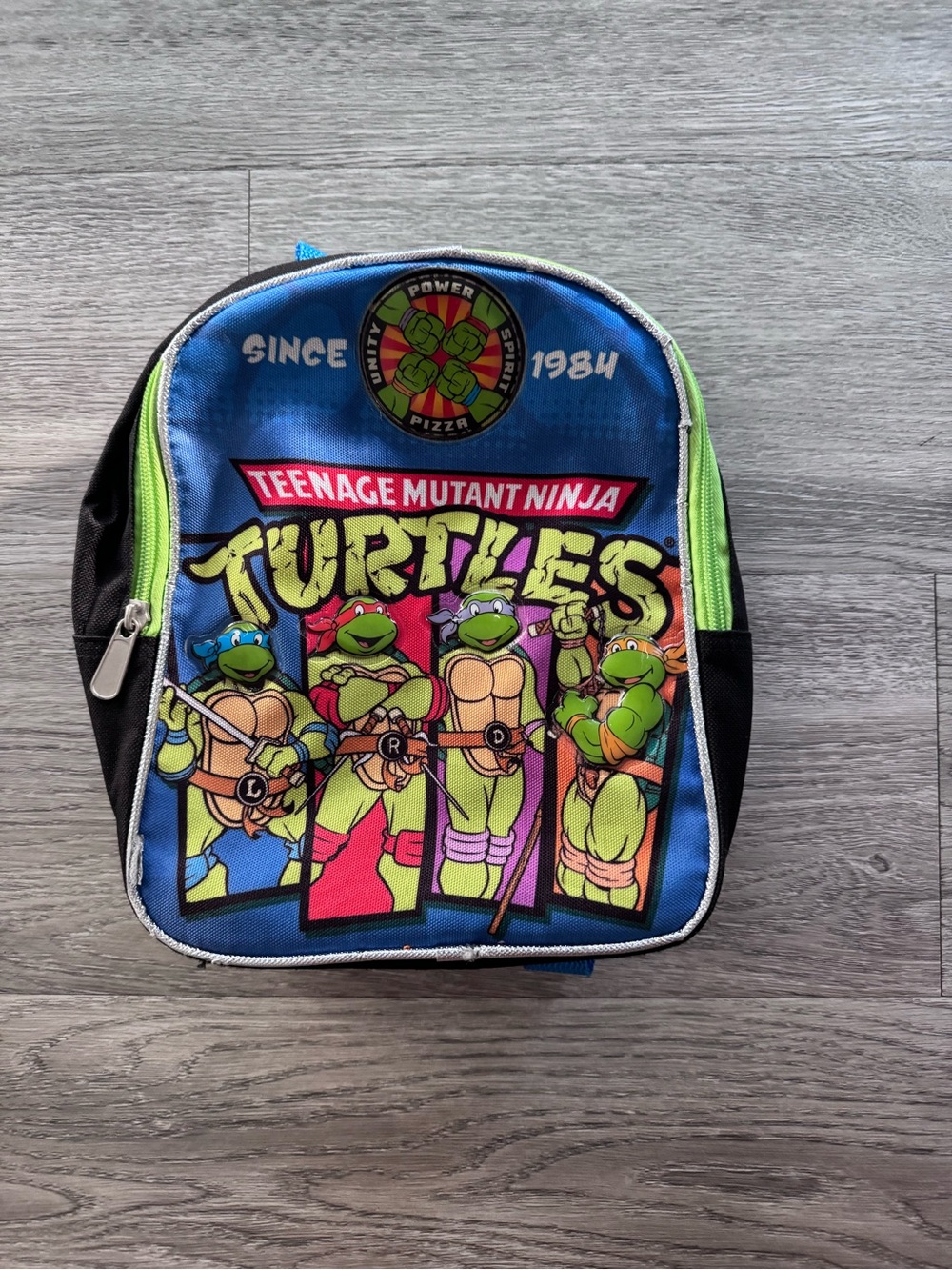 Nickelodeon Blue Teenage Mutant Ninja Turtles Kids Small Backpack 11x9.5”